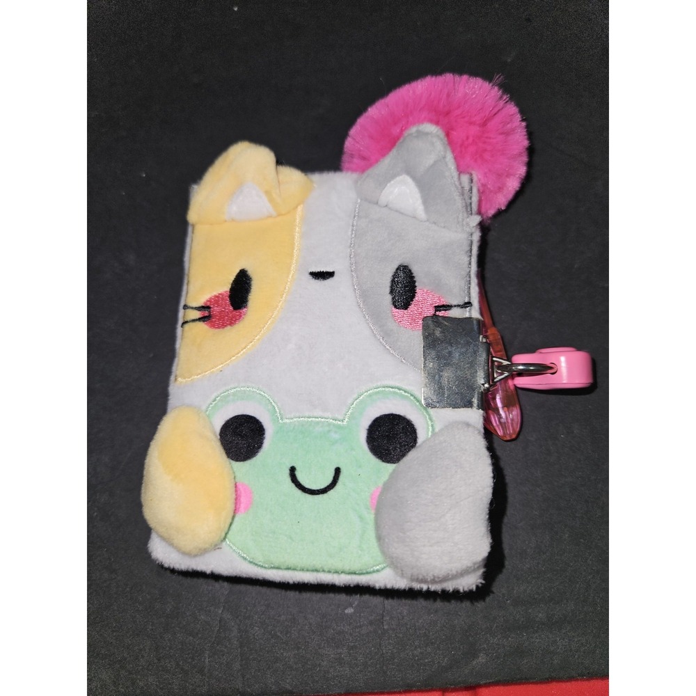 Claires Kitty With Frog Mini Diary With Lock Keys And Pen New